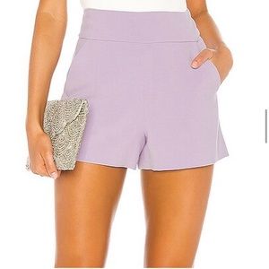ALICE + OLIVIA DONALD SHORT | purple